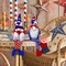 4th of July Gnomes Plush Patriotic Decorations 2pcs Presidents Memorial Day Tomte Gnome Ornaments Fourth of July Party Décor